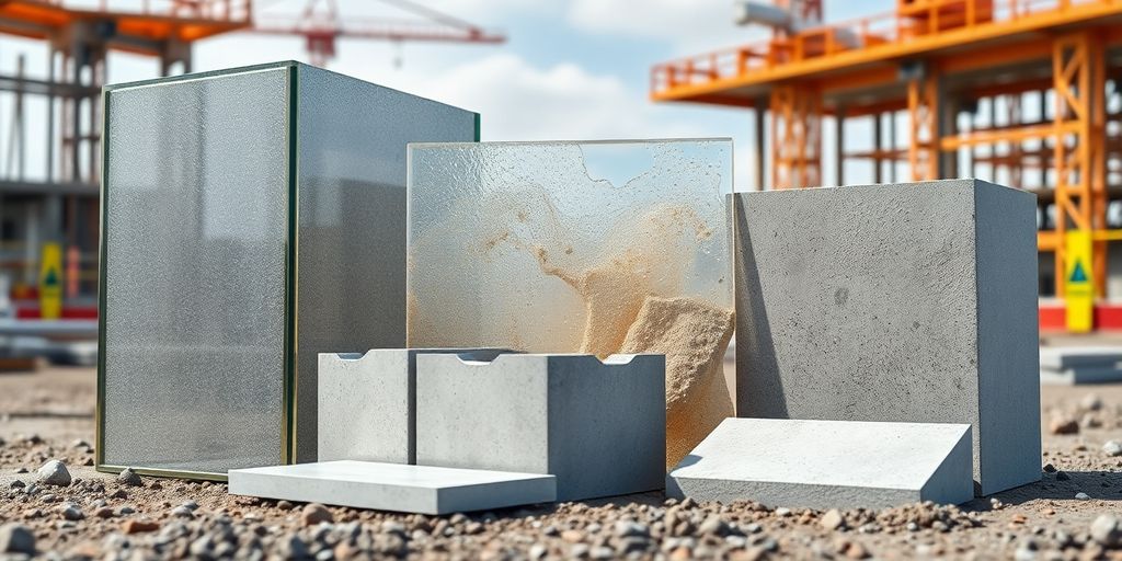 Materiais inovadores para construção em fundo de obra.